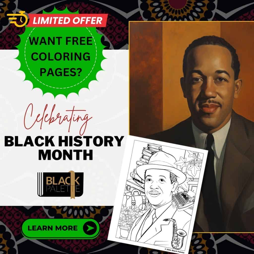 Get free coloring pages this Black History Month featuring iconic figures, available for a limited time on Black Palette.